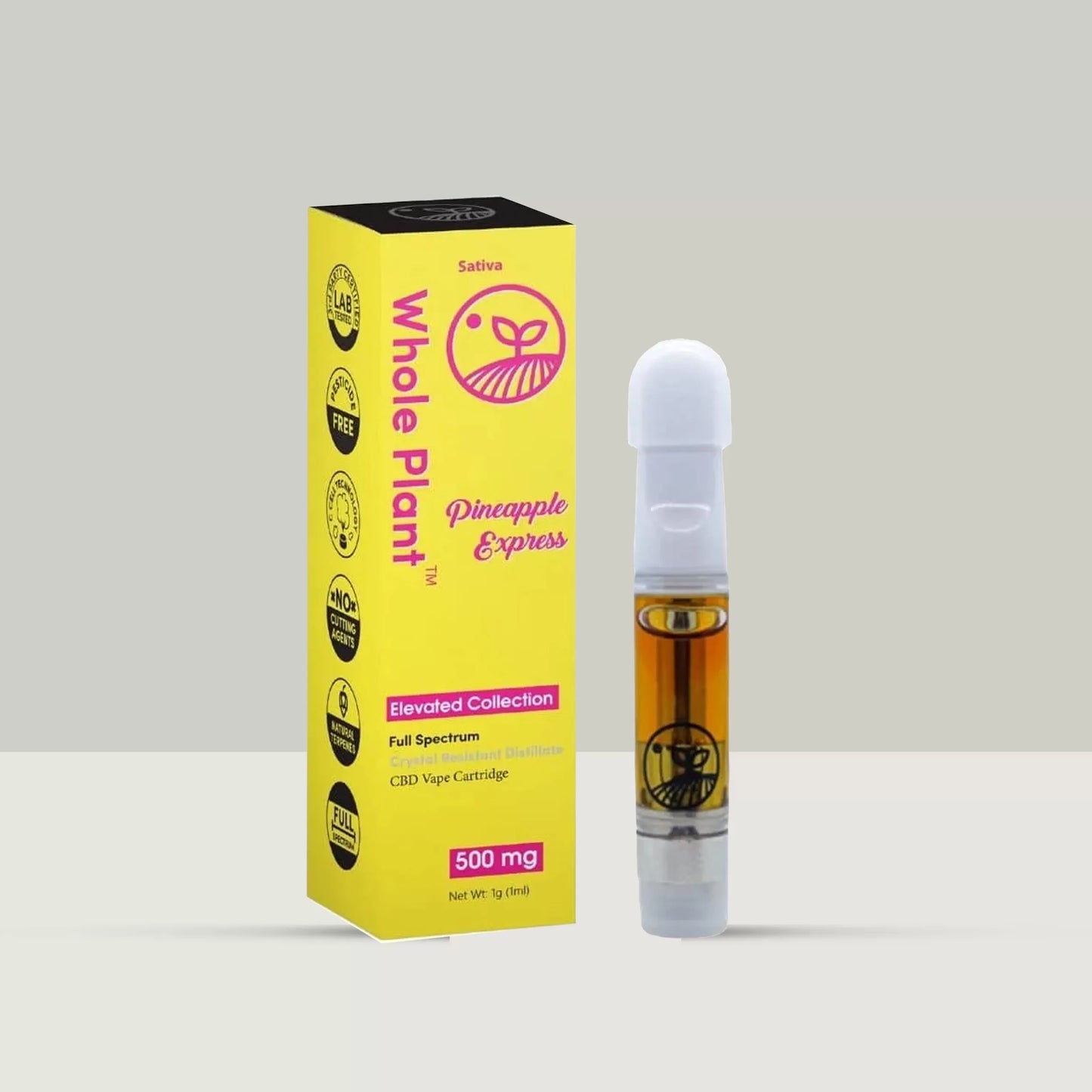 Whole plant 500mg CRD Vape Cartridge Full Spectrum